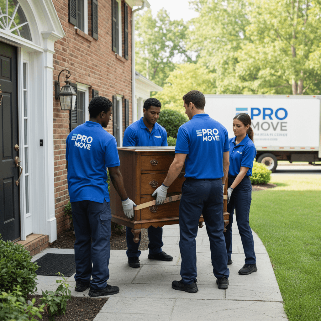 Sunny Coast Junk Removal crew removing furniture from home