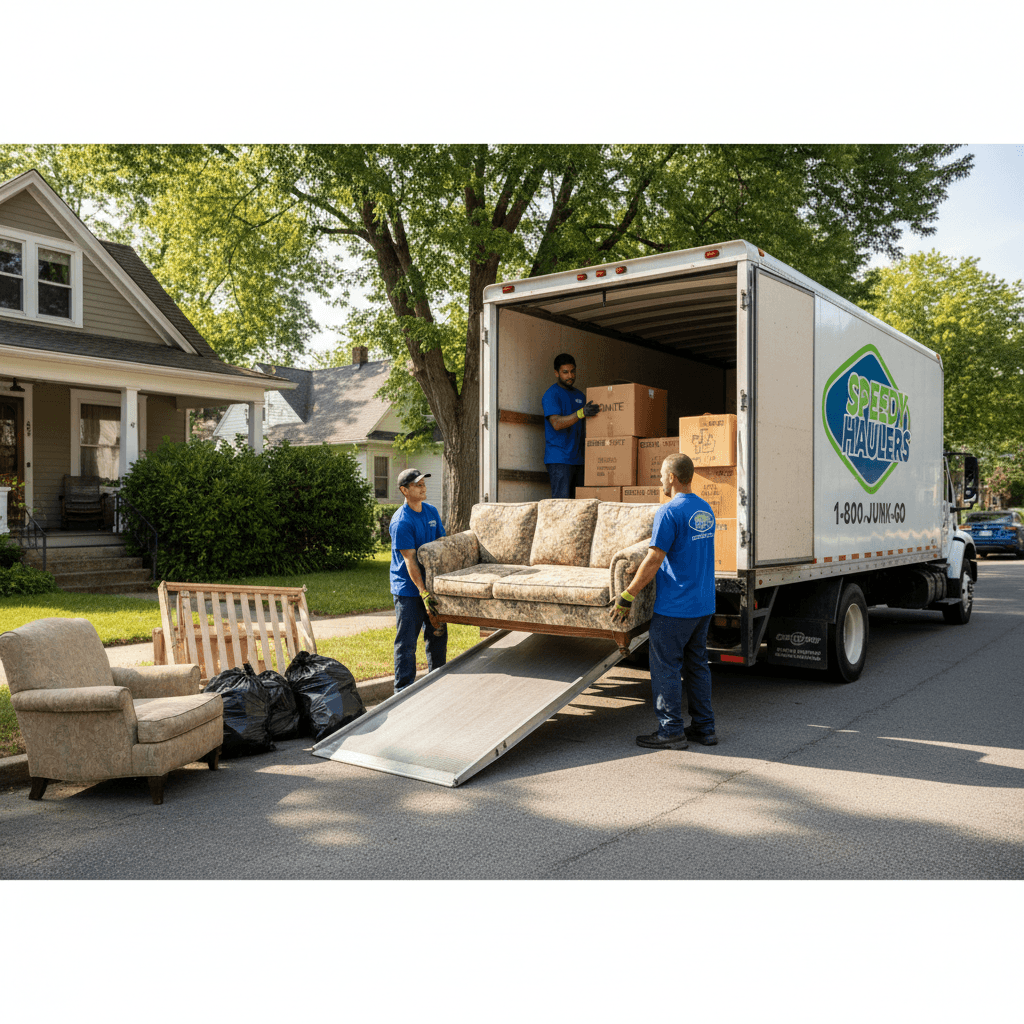 Sunny Coast crew loading items into removal truck