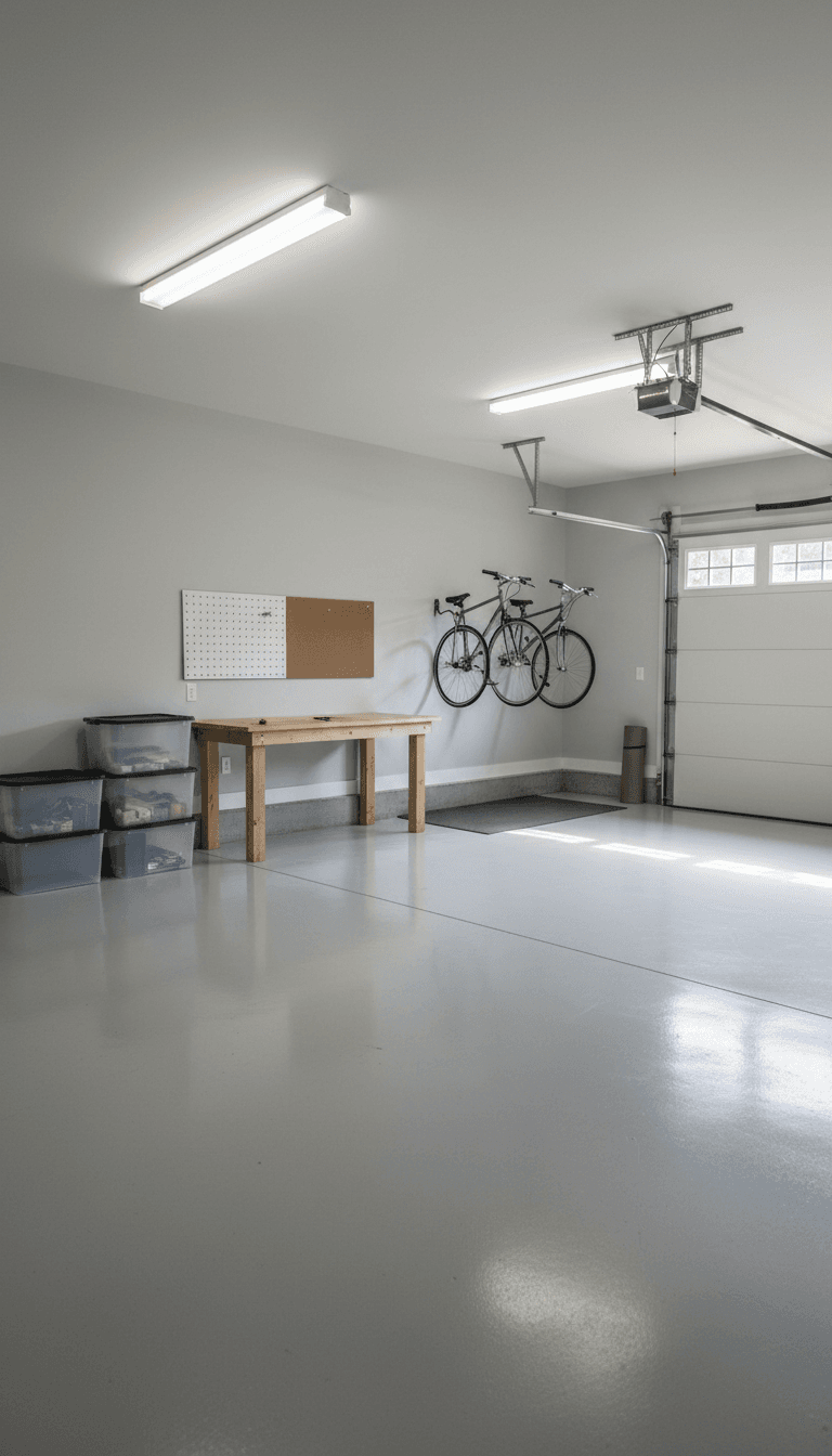 Garage after professional junk removal